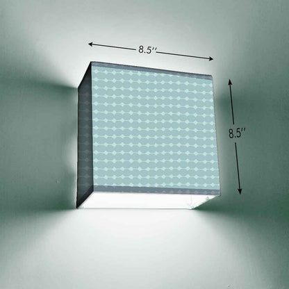 Designer Square Wall Lamp  -  Baby Blue Nutcase