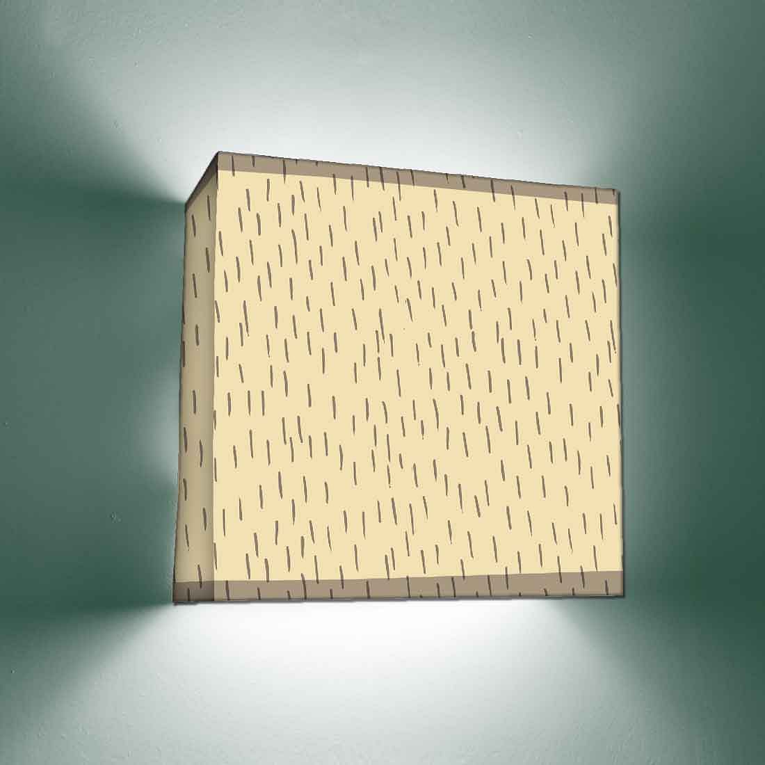 Yellow Square Wall Lamp  -  Rain Lines Nutcase