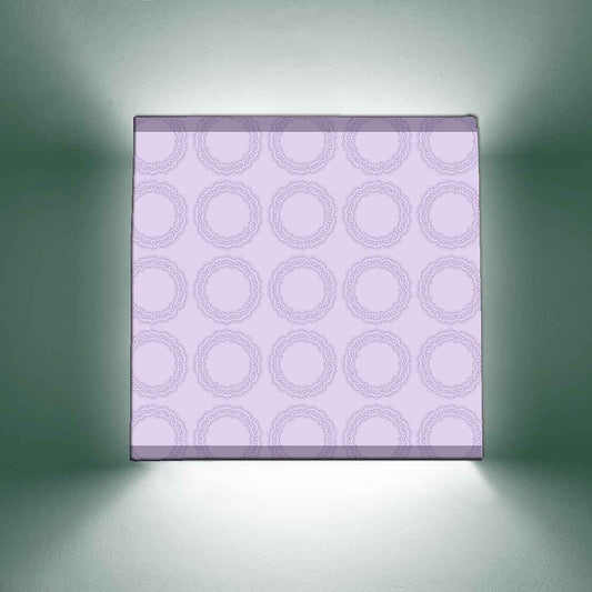 Purple Designer Wall Lamp - Round Design Nutcase