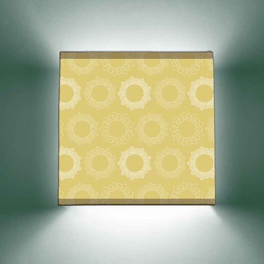 Yellow Designer Wall Lamp - Round Design Nutcase