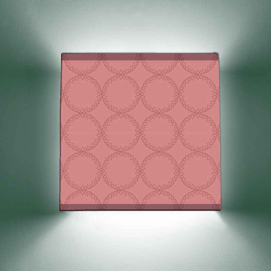 Pink Square Wall Lamp  -  Pink Circle Nutcase