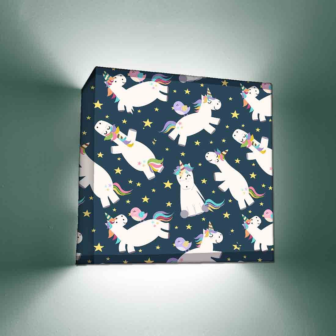 Children's Designer Wall Lamp - Unicorn Nutcase