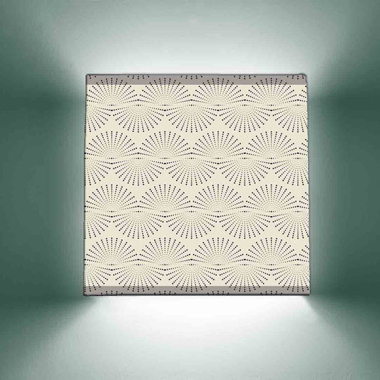 Small Bedroom Wall Lamp - Blue Lines Waves Nutcase