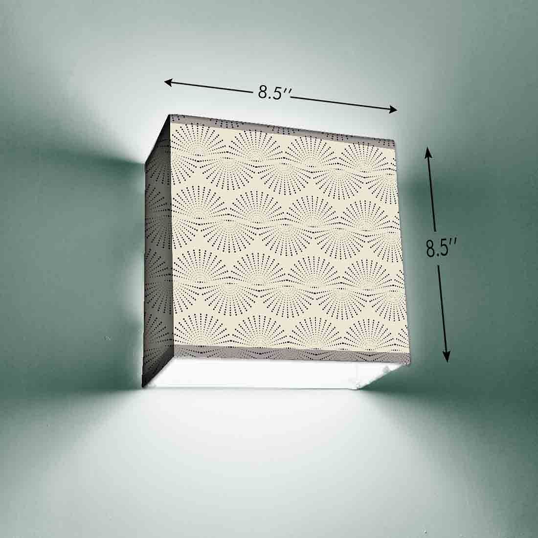 Small Bedroom Wall Lamp - Blue Lines Waves Nutcase