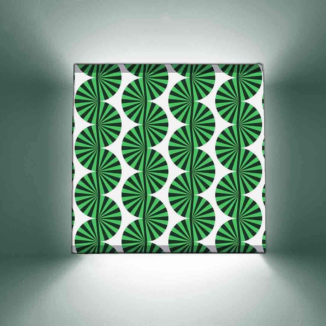 Living Room Wall Lamp -  Green Illusion Design Nutcase