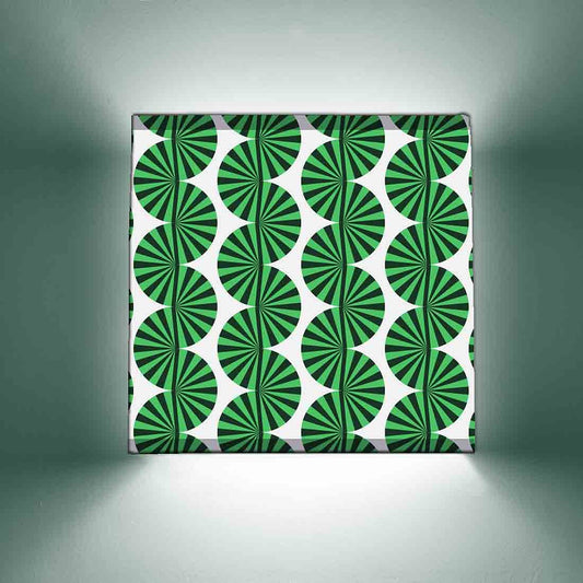 Living Room Wall Lamp -  Green Illusion Design Nutcase