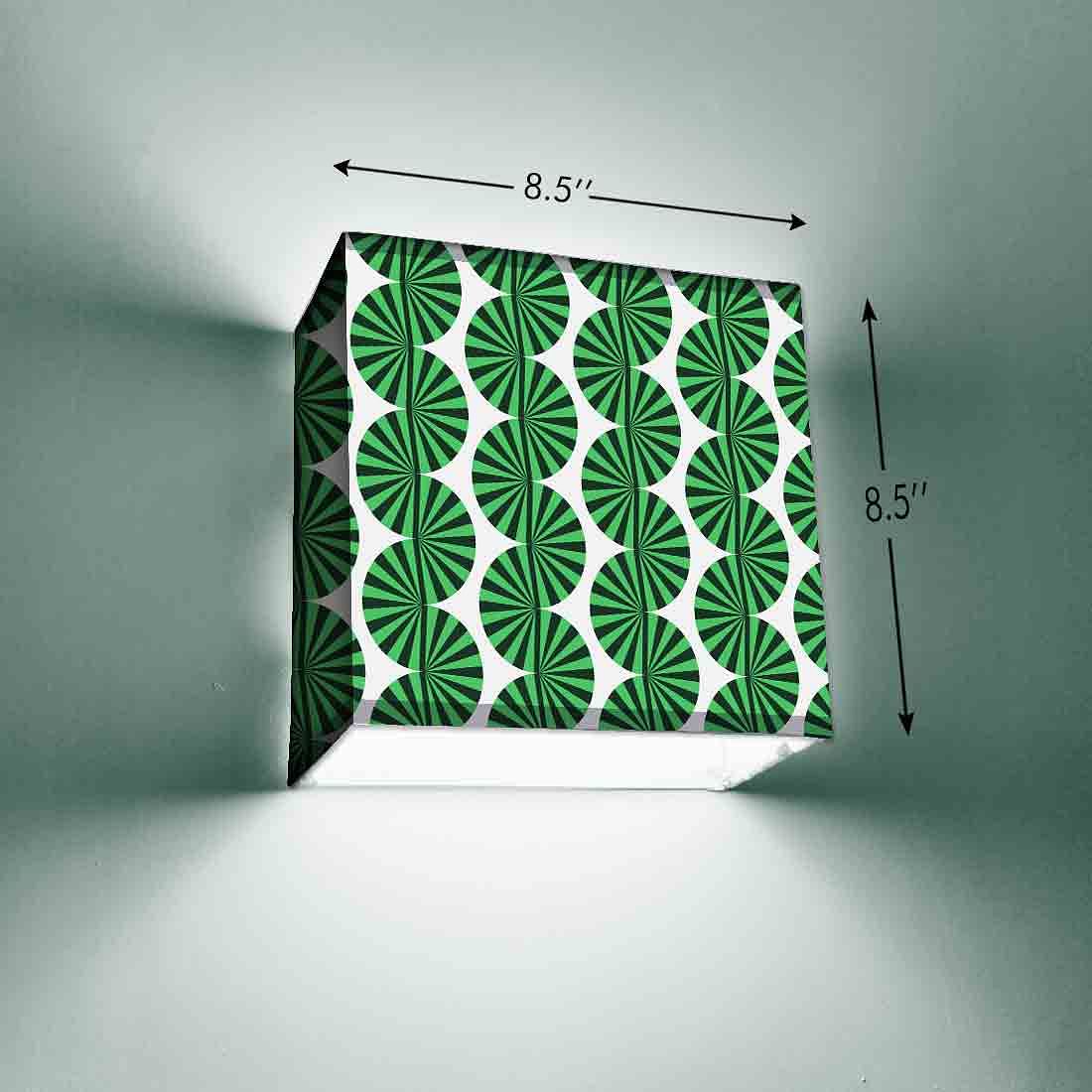 Living Room Wall Lamp -  Green Illusion Design Nutcase