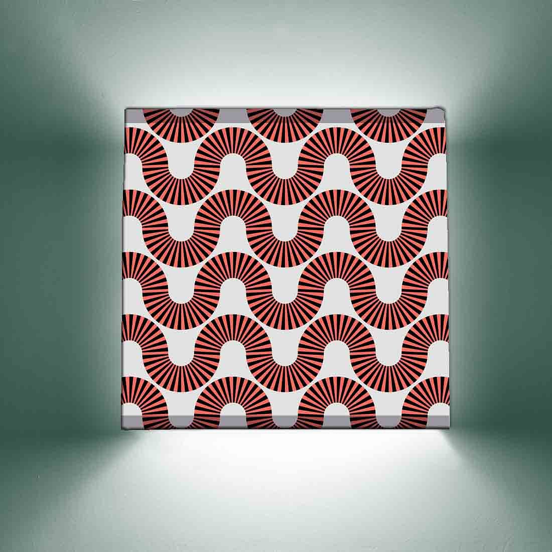 Creative Square Wall Lamp - Waves Lines Nutcase