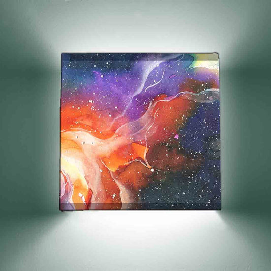 Stylish Square Wall Lamp Night Light - Galaxy Nutcase