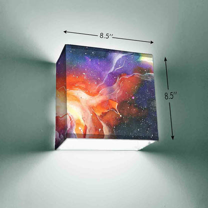 Stylish Square Wall Lamp Night Light - Galaxy Nutcase