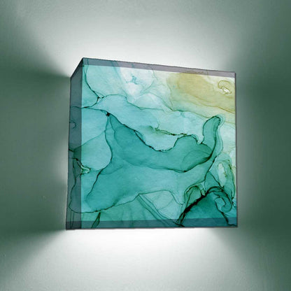 Living Room Wall Lamp  - Blue Watercolor Nutcase