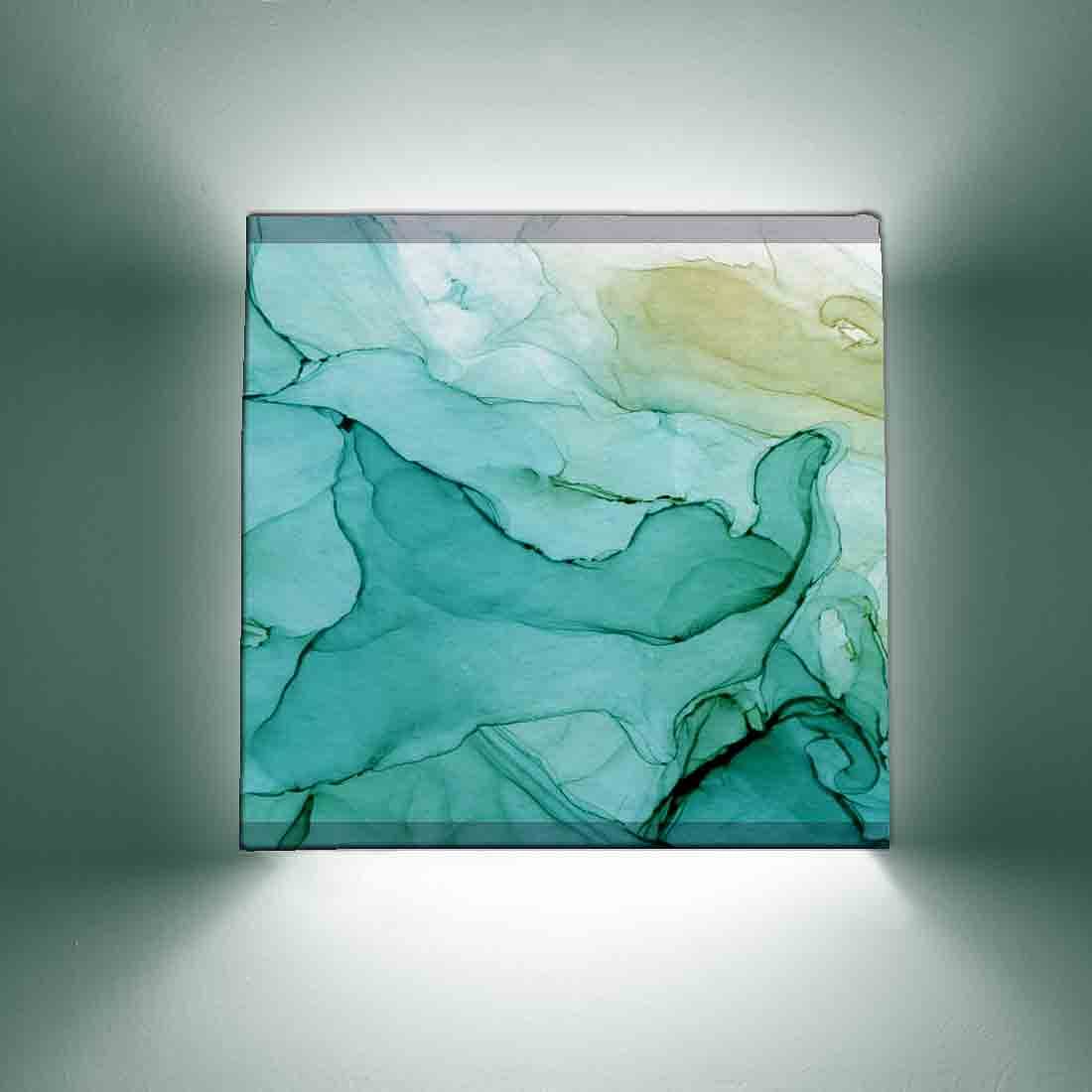 Living Room Wall Lamp  - Blue Watercolor Nutcase