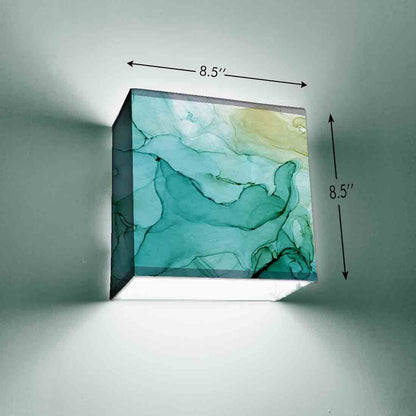 Living Room Wall Lamp  - Blue Watercolor Nutcase