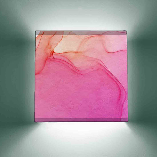 Pink Square Wall Lamp  -  Watercolor Nutcase