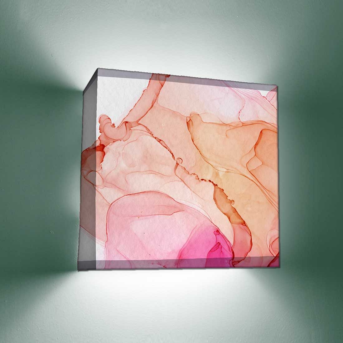 Fancy Bedroom Wall Lamp - Pink Watercolor Nutcase