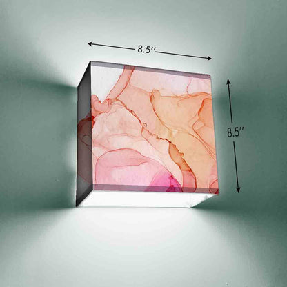 Fancy Bedroom Wall Lamp - Pink Watercolor Nutcase