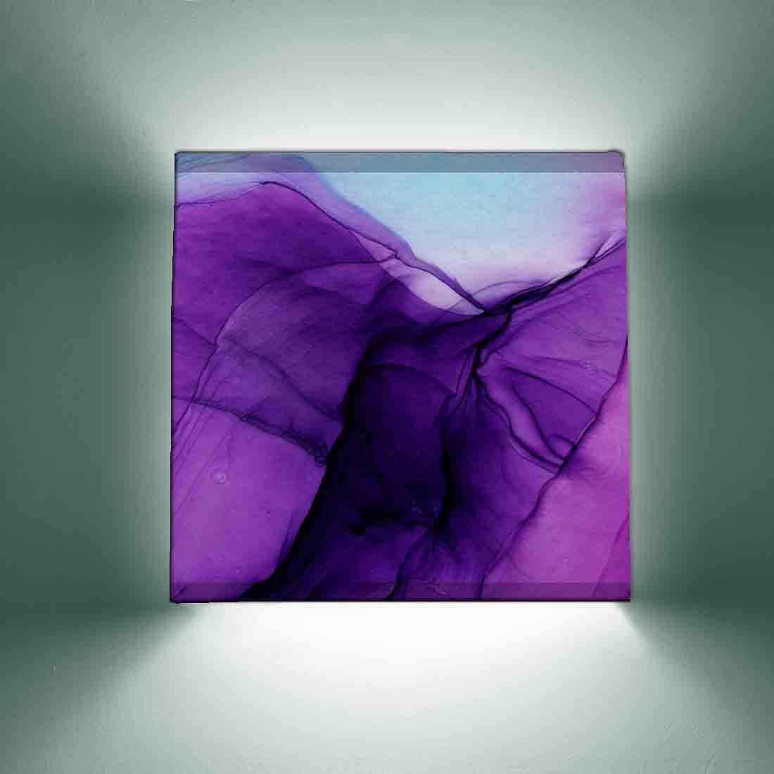 Purple Square Wall Lamp  -  Watercolor Nutcase