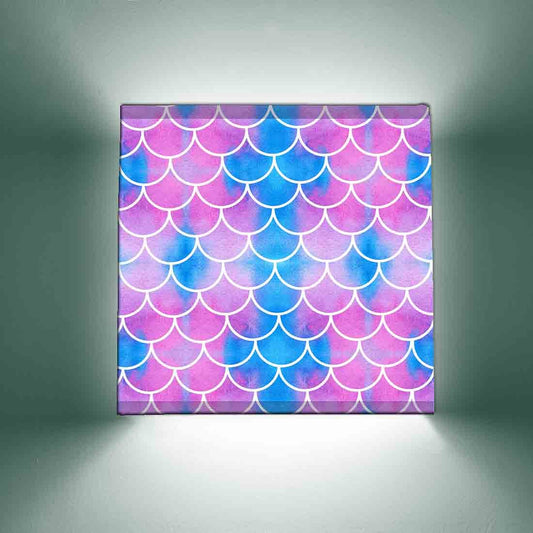 Pretty Designer Wall Lamp  -  Pink & Blue Nutcase