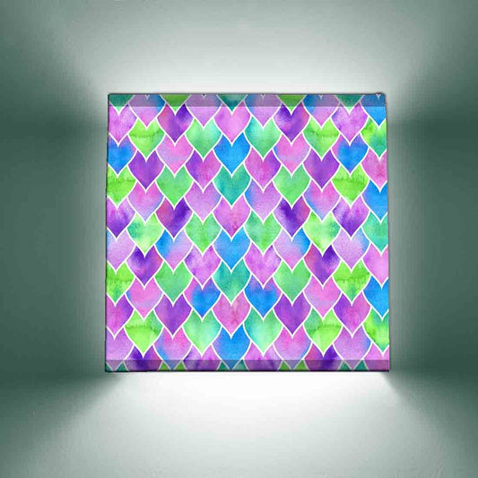 Fancy DrawingRoom Wall Lamp - Green Hearts Nutcase