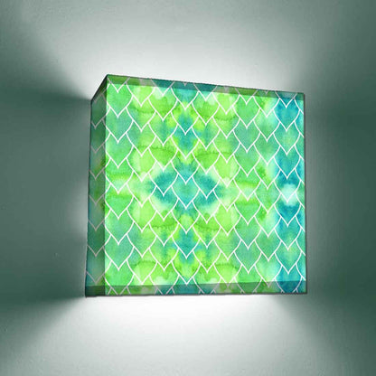 Living Room Wall Lamp - Green Heart Pattern Nutcase