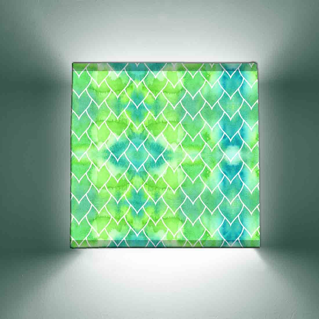 Living Room Wall Lamp - Green Heart Pattern Nutcase