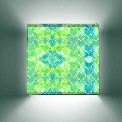 Living Room Wall Lamp - Green Heart Pattern Nutcase