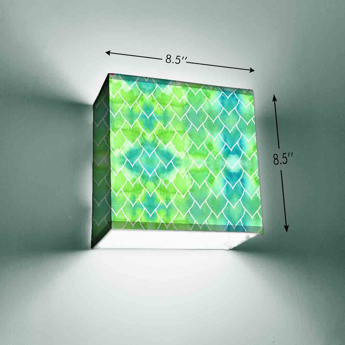 Living Room Wall Lamp - Green Heart Pattern Nutcase