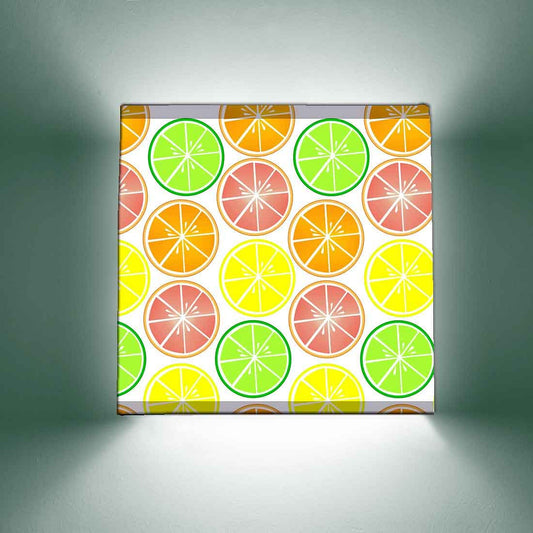 Nice Square Wall Lamp  -  Lemon Fruit Nutcase