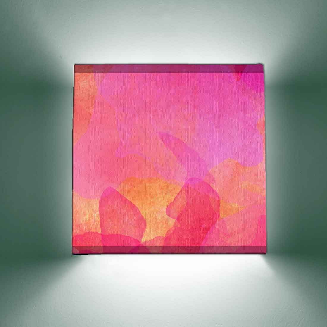 Pink Wall Lamp Square Shaped Lights Nutcase
