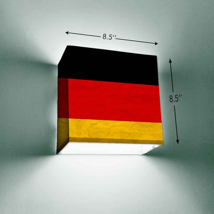 Yellow Designer Wall Lamp  - Black Lines Nutcase