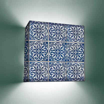 Bedroom Side Wall Lamp  -  Blue Pattern Nutcase