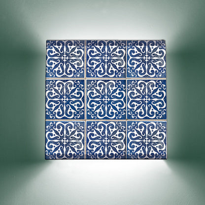 Bedroom Side Wall Lamp  -  Blue Pattern Nutcase