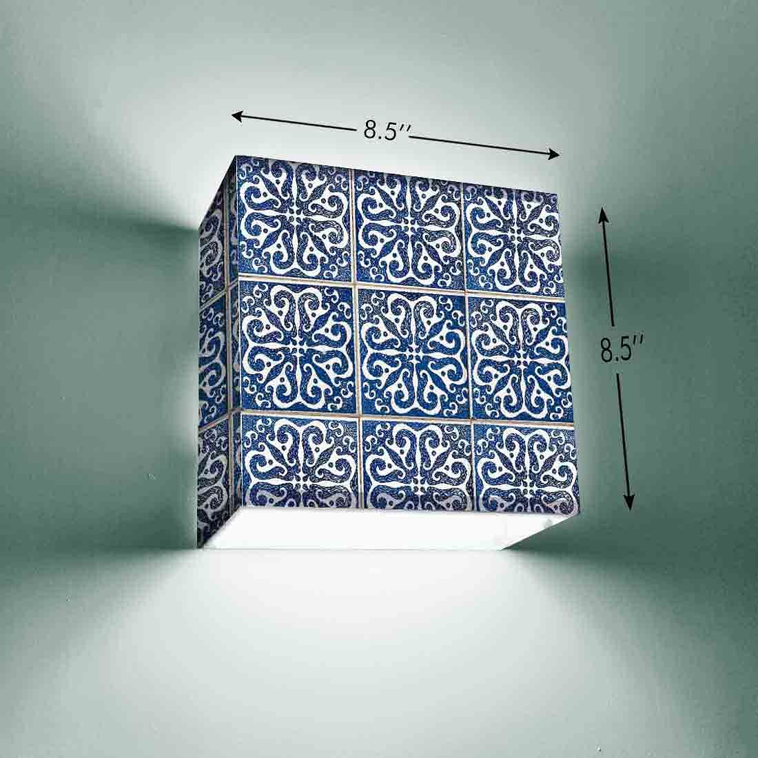 Bedroom Side Wall Lamp  -  Blue Pattern Nutcase