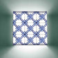 Amazing Square Wall Lamp  -  Blue Flower Nutcase