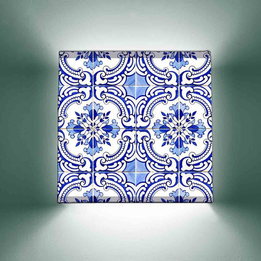 Designer Stylish Wall Lamp - Blue Pattern Nutcase