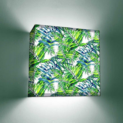 Designer Nice Wall Lamp - Green Blue Leaves Nutcase