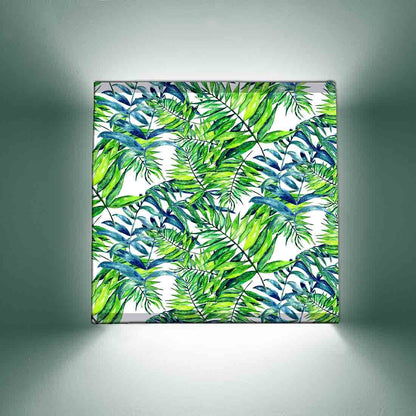 Designer Nice Wall Lamp - Green Blue Leaves Nutcase