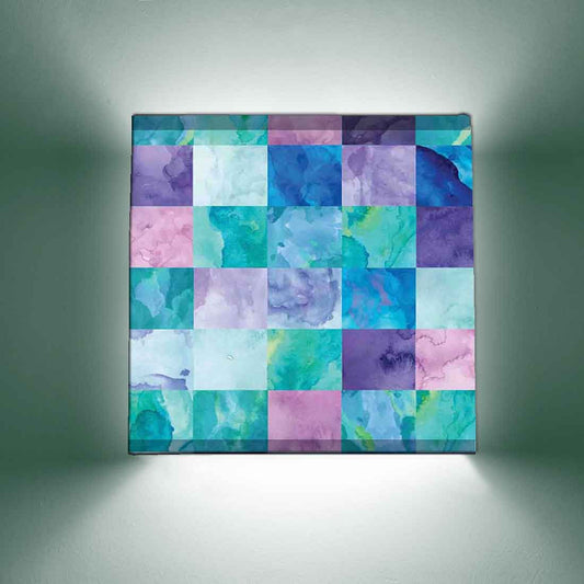 Modern Geometric Wall Lamp - Box Watercolor Nutcase