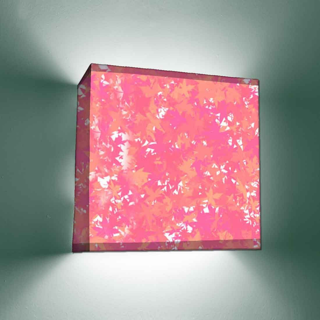 Designer Living Room Wall Lamp - Pink Watercolor Nutcase