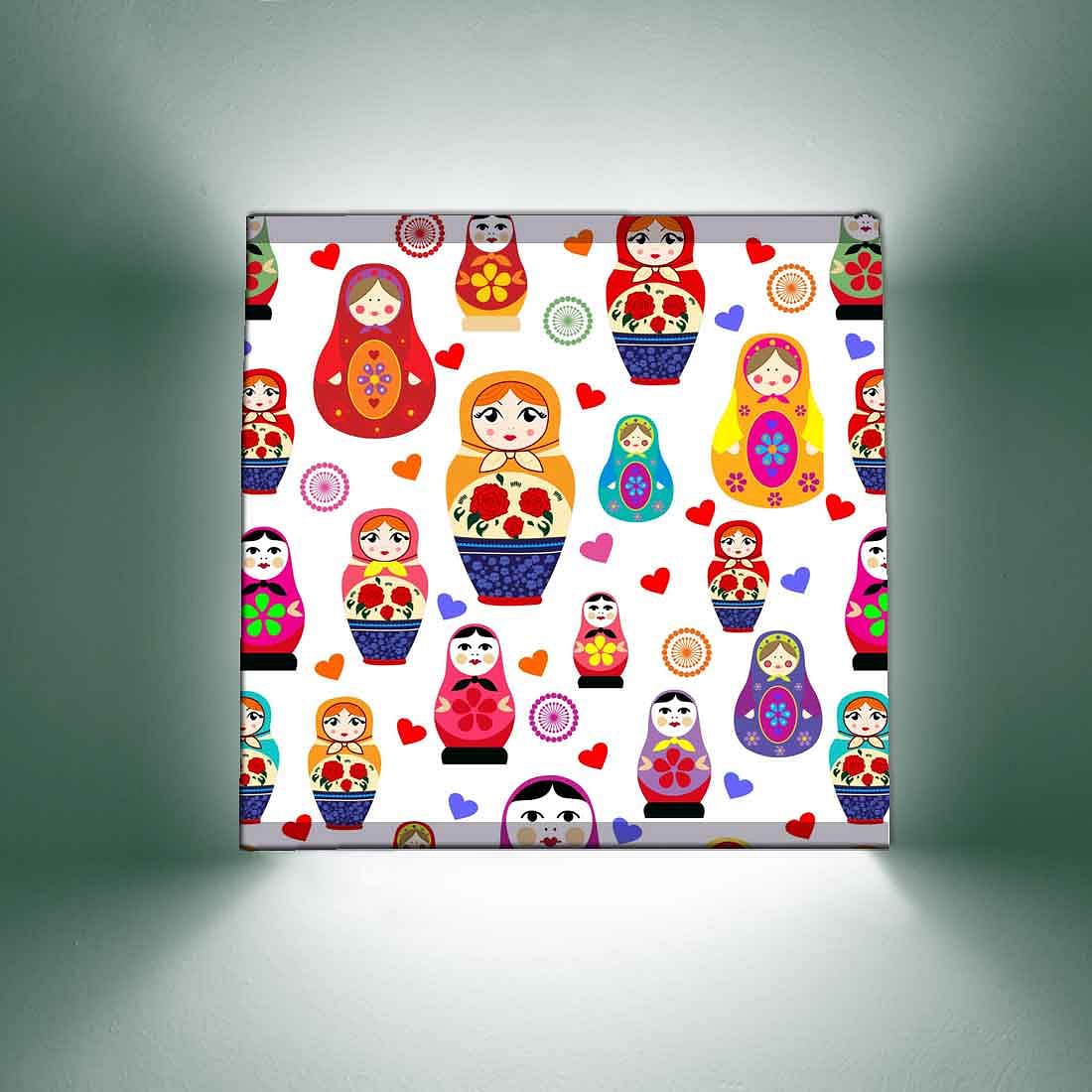 Designer Kids Room Wall Lamp - Babushka Dolls Nutcase