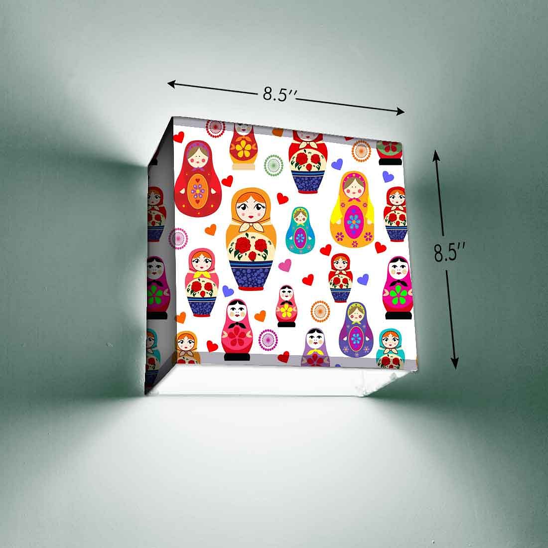 Designer Kids Room Wall Lamp - Babushka Dolls Nutcase