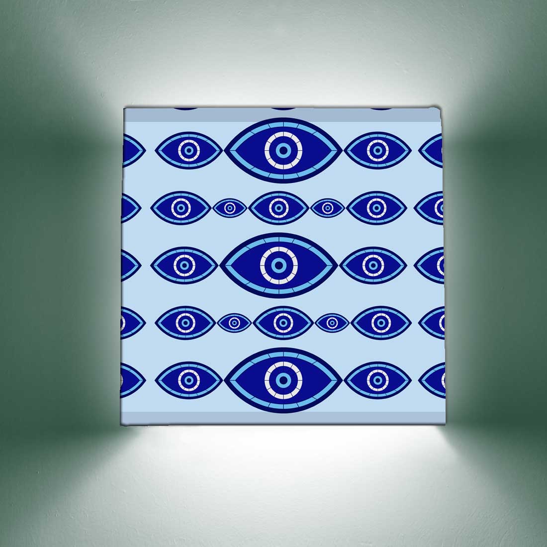 Decorative Wall Lamp for Living Room Bedroom & Dinning Area -  Evil Eye Protector Nutcase