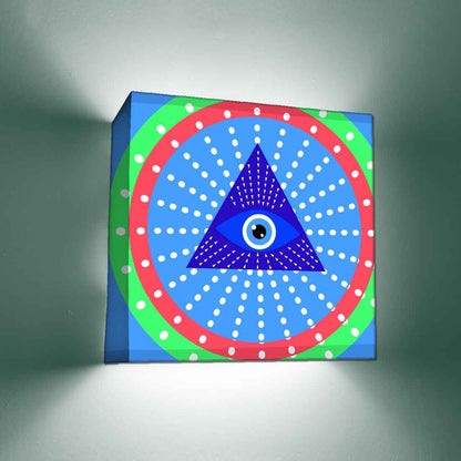 Decorative Wall Lamp for Living Room Bedroom & Dinning Area -  Evil Eye Protector Nutcase