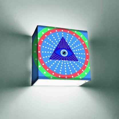 Decorative Wall Lamp for Living Room Bedroom & Dinning Area -  Evil Eye Protector Nutcase