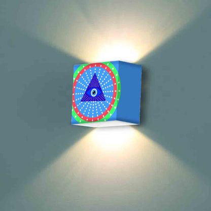 Decorative Wall Lamp for Living Room Bedroom & Dinning Area -  Evil Eye Protector Nutcase