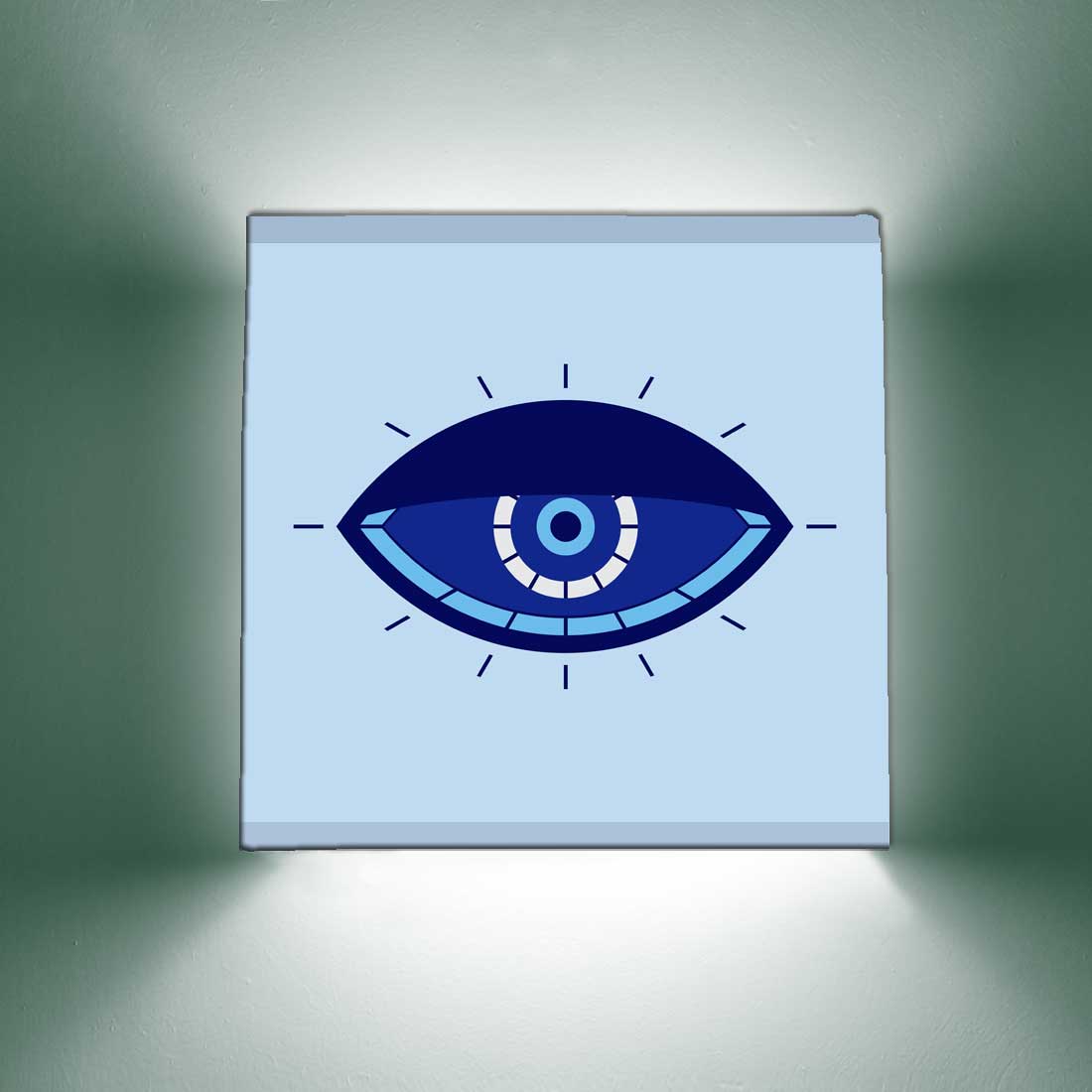 Decorative Wall Lamp for Living Room Bedroom & Dinning Area -  Evil Eye Protector Nutcase