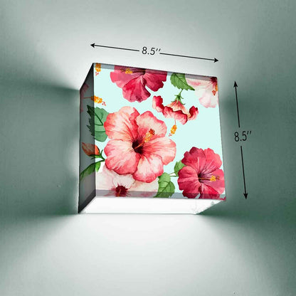 Designer Floral Wall Lamp - Hibiscus Nutcase