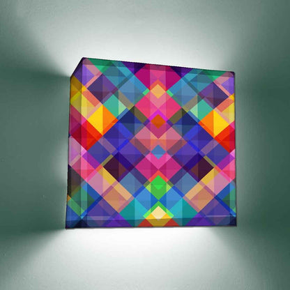 Designer Square Wall Lamp - Colorful Squares Nutcase