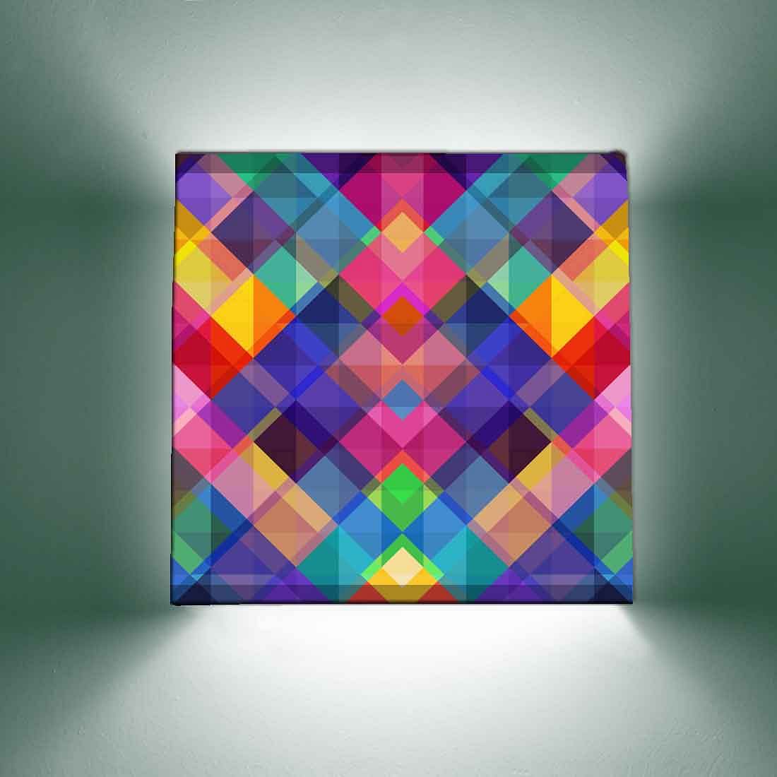 Designer Square Wall Lamp - Colorful Squares Nutcase
