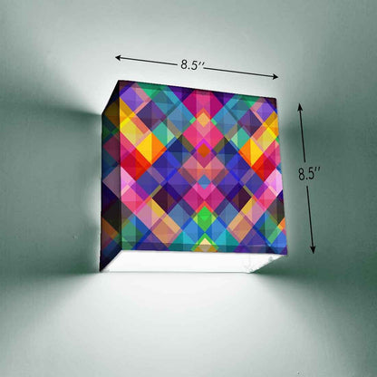 Designer Square Wall Lamp - Colorful Squares Nutcase